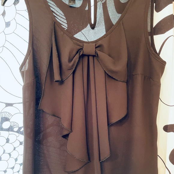 Black Bow Tank Top Cami - Picture 4 of 7